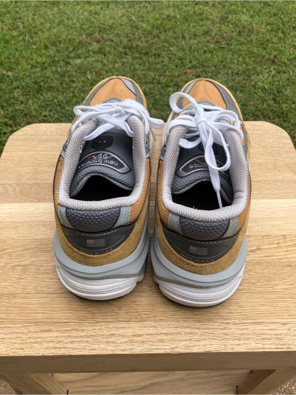 New Balance Unisex 990v6 - Tan/Gray/White - Picture 3 of 8